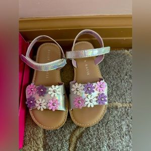 Toddler girl flower sandals